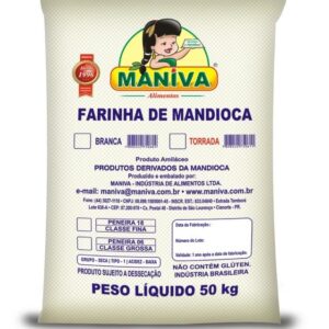 Farinha de Mandioca Branca,  torrada e amarela 50kg