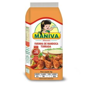 Farinha de Mandioca torrada fina 1kg embalagem papel